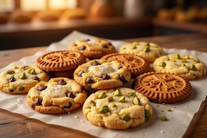 Assortiment mini cookies gourmands