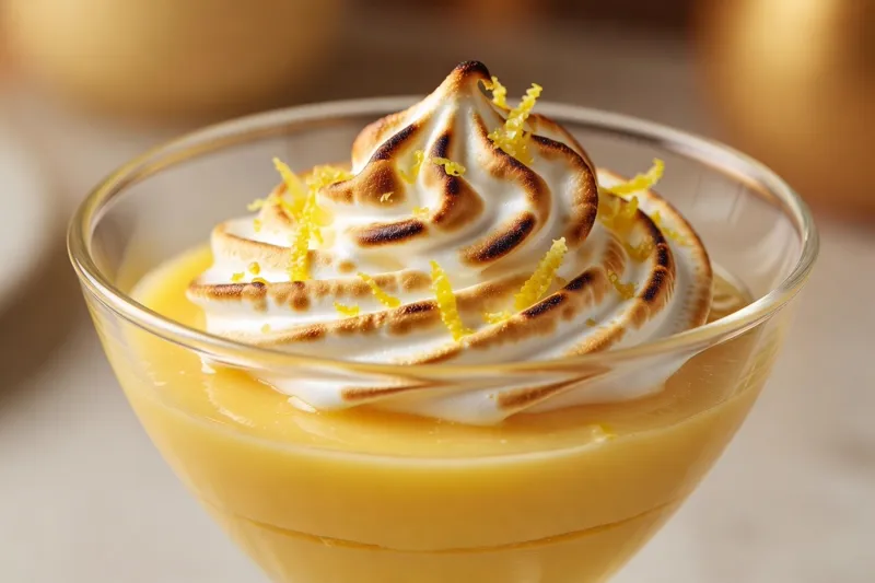 Verrine façon tarte au citron meringué