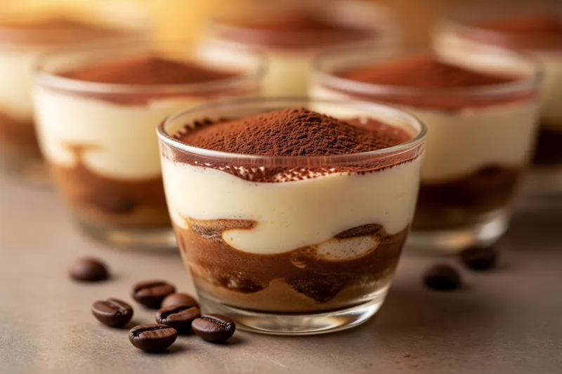 Verrine de tiramisu café nutella spéculoos