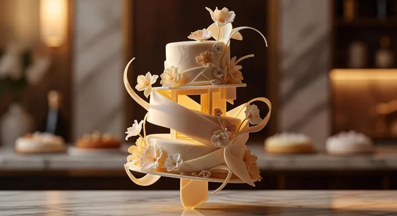 Gâteau sculptural création artistique