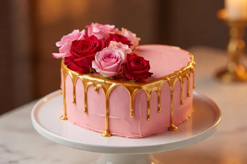 Heart cake gâteau coeur romantique