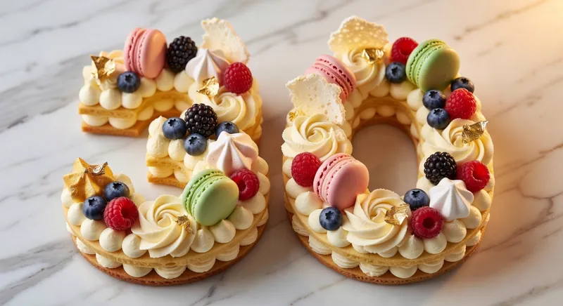 Number cake personnalisé anniversaire