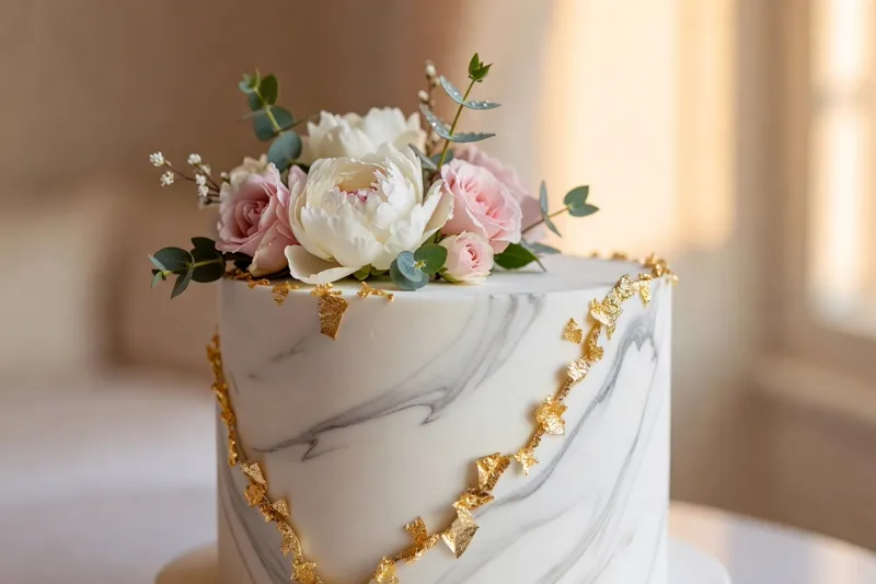Gâteau luxe chic minimal élégant