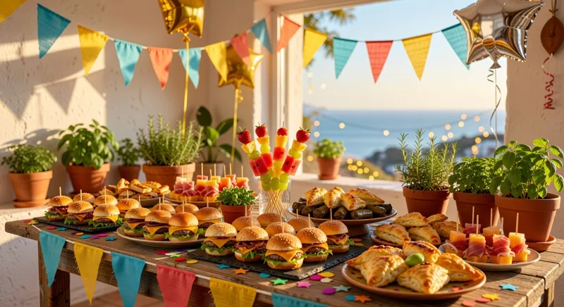 Menu anniversaire enfants et adultes