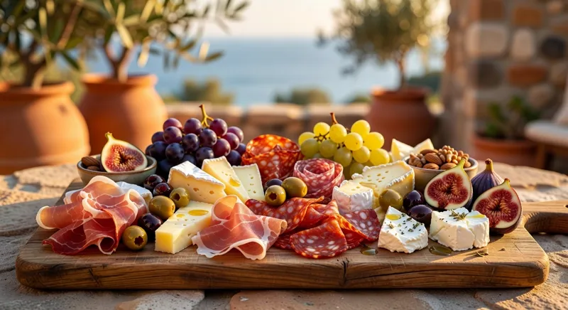 Planches apéritives charcuterie et fromages