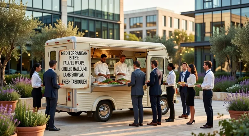 Food truck sur site d'entreprise