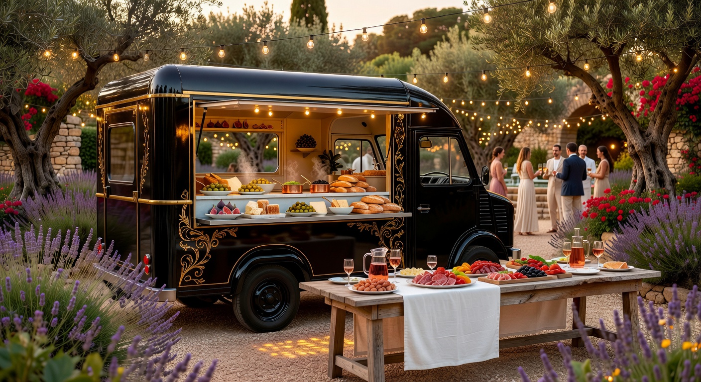 Food truck Cookor en service lors d'un événement