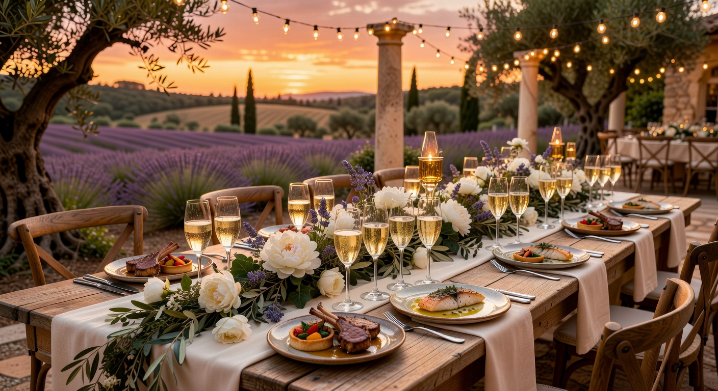 Réception de mariage avec traiteur Cookor